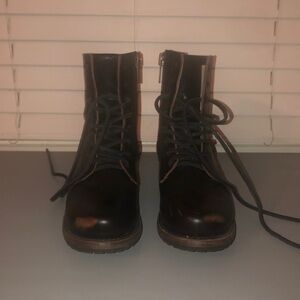 Freebird by Steven Black and Brown Ankle Boots